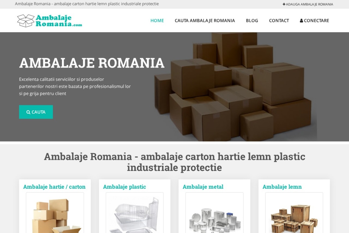 Previzualizare homepage Ambalaje-Romania.com