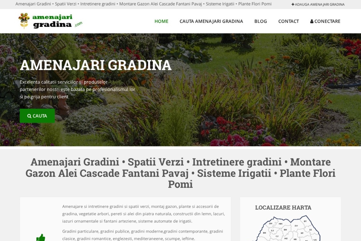 Previzualizare homepage AmenajariGradina.com