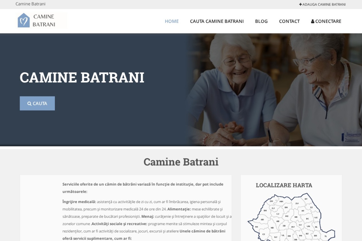 Previzualizare homepage camine-batrani.com