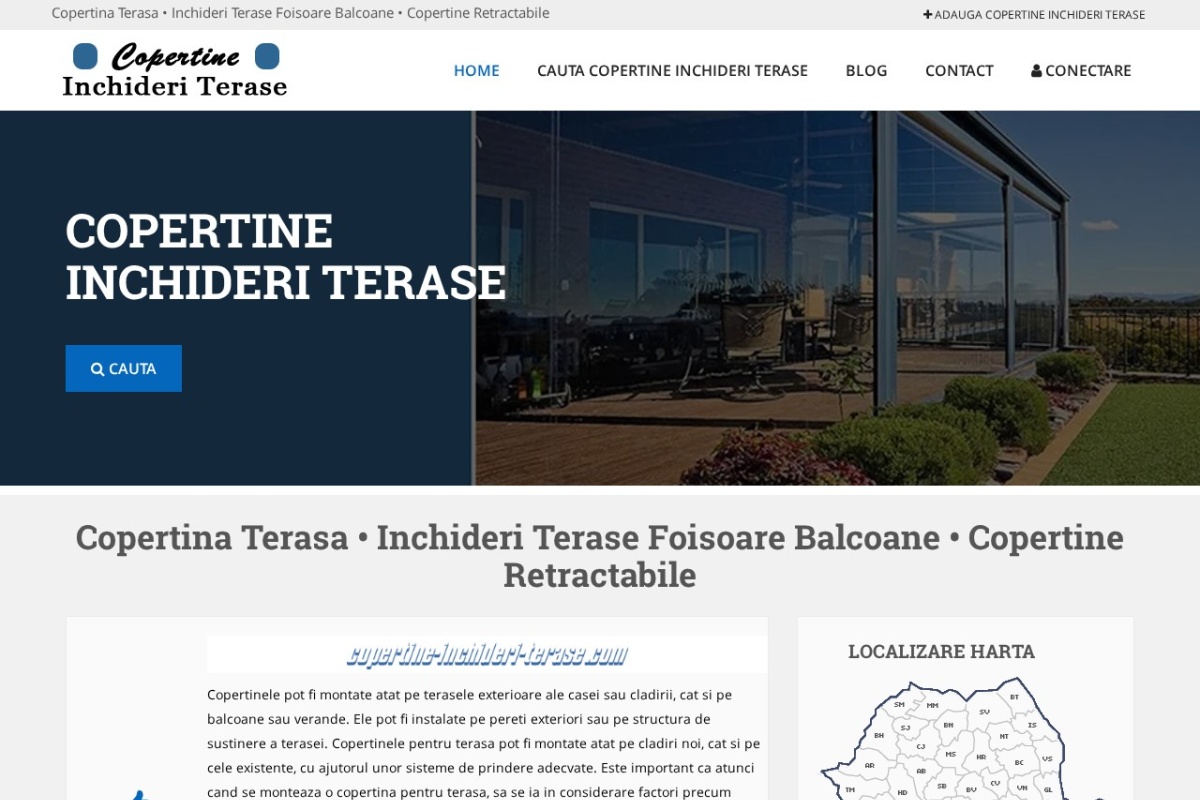 Previzualizare homepage copertine-inchideri-terase.com
