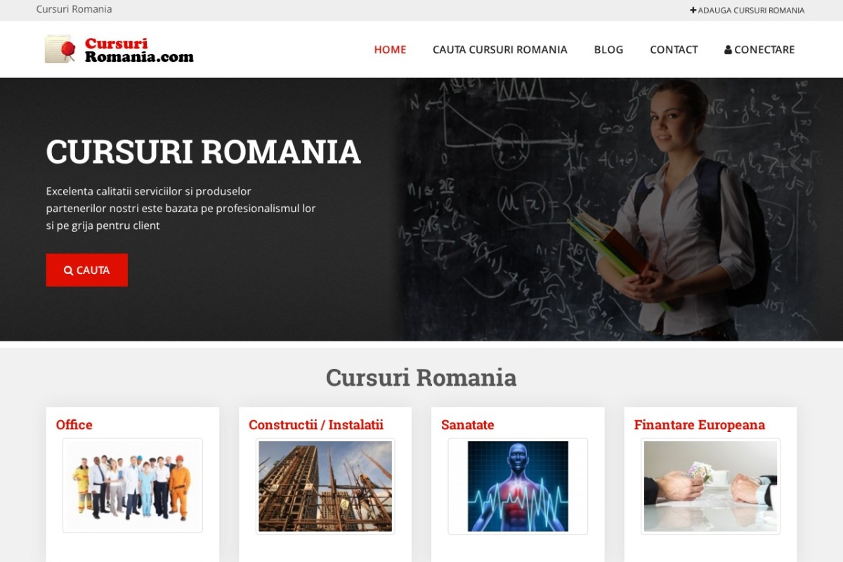 Previzualizare homepage Cursuri-Romania.com