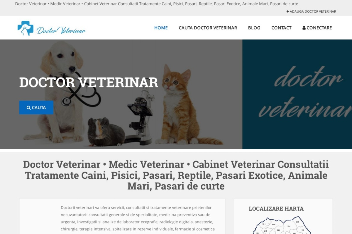 Previzualizare homepage Doctor-Veterinar.com