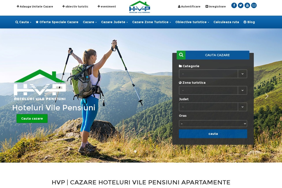 Previzualizare homepage HVP.ro