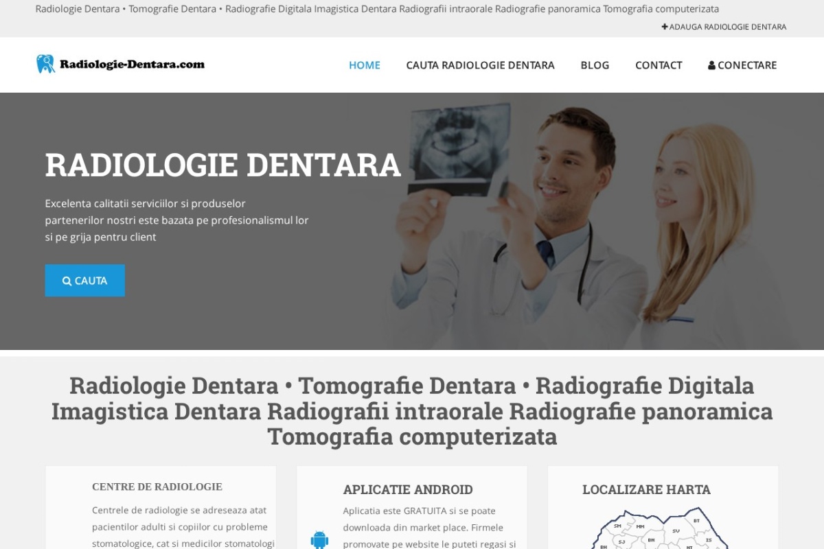 Previzualizare homepage Radiologie-Dentara.com