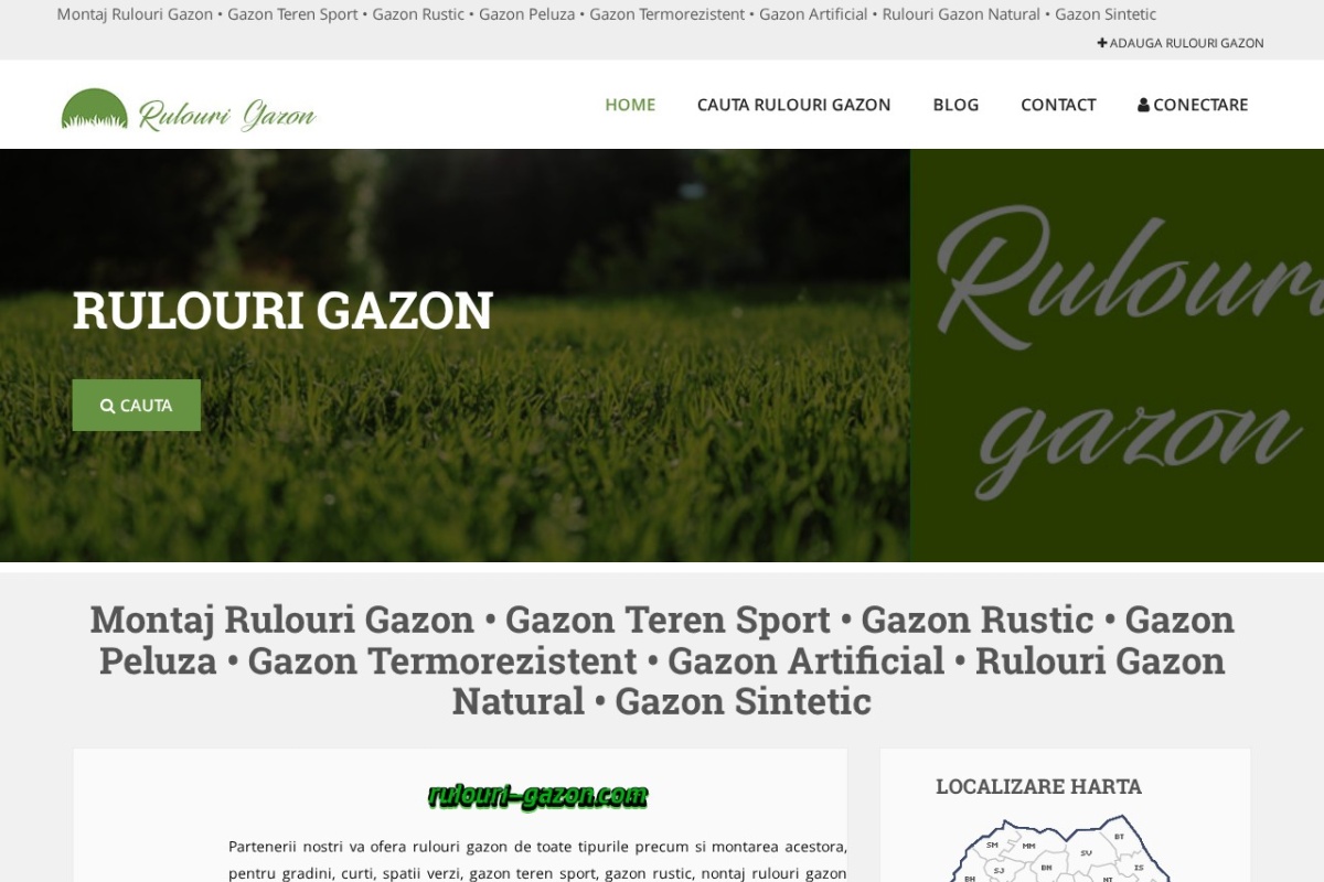 Previzualizare homepage Rulouri-Gazon.com