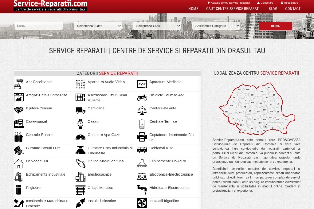 Previzualizare homepage Service-Reparatii.com